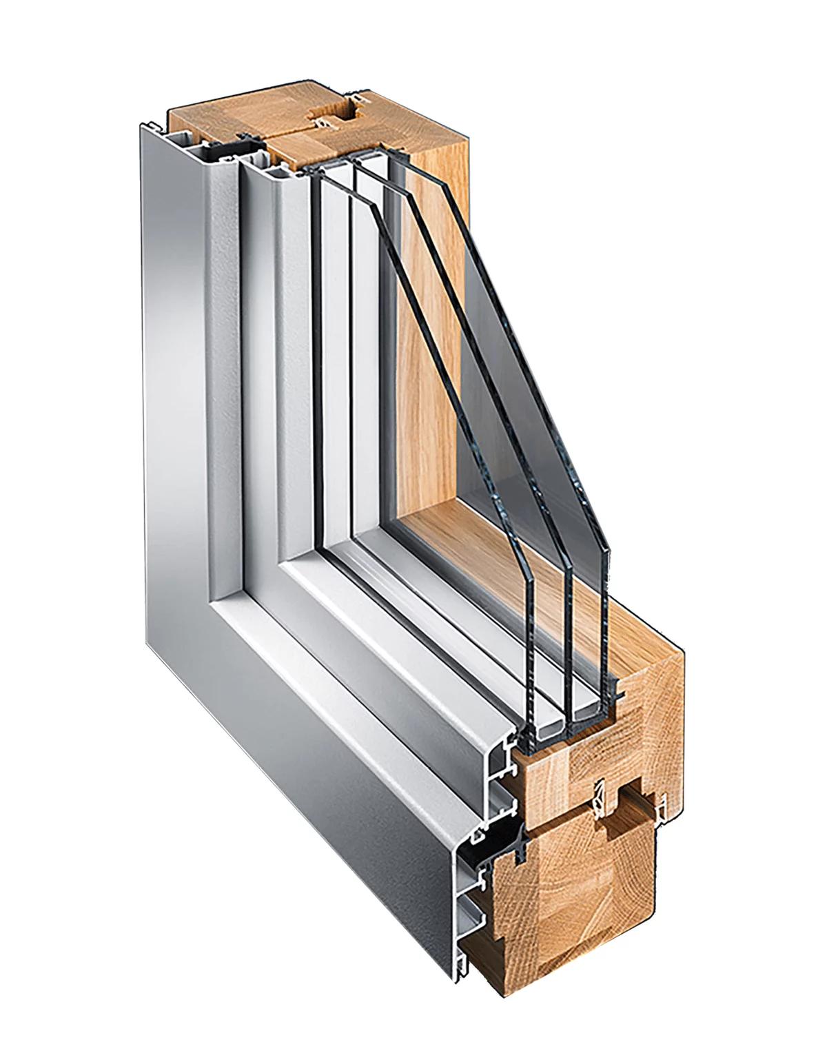 Holz-Alu-Fensterprofil